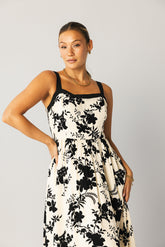 Zora Floral Midi Dress