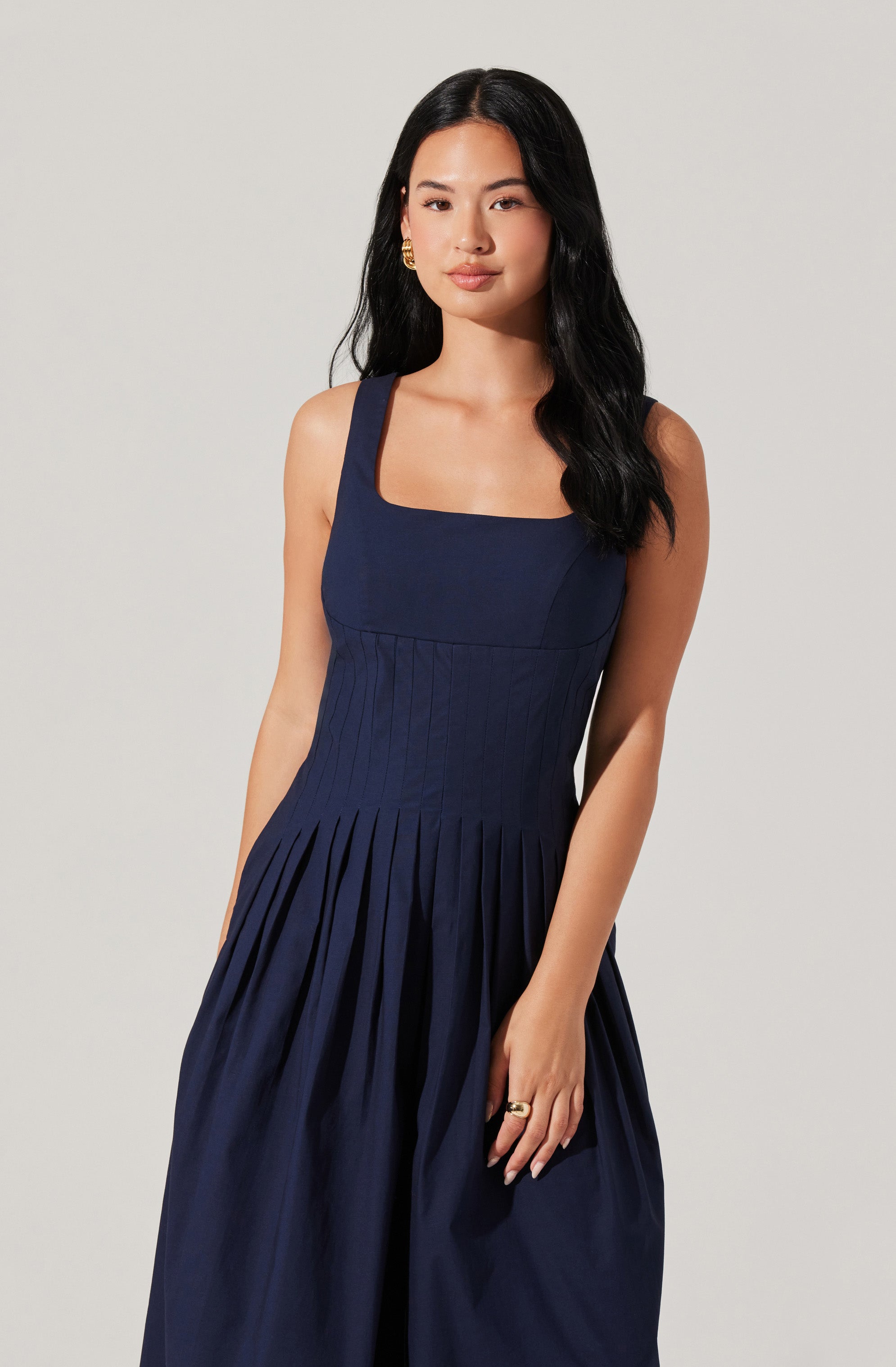 Aeryn Pleated Wide Leg Jumpsuit
